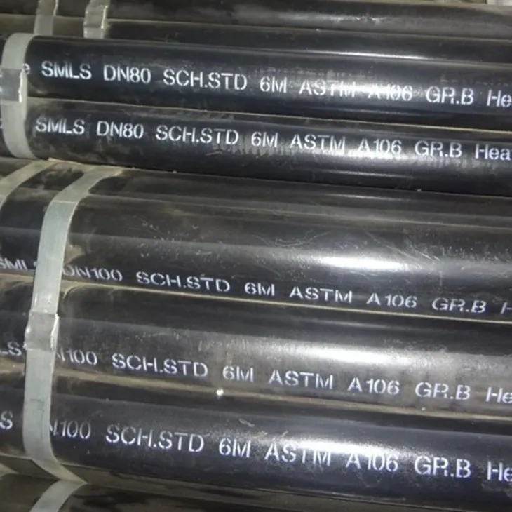 AISI B36.10 ASTM A106 B ब्लैक स्टील सीमलेस पाइप