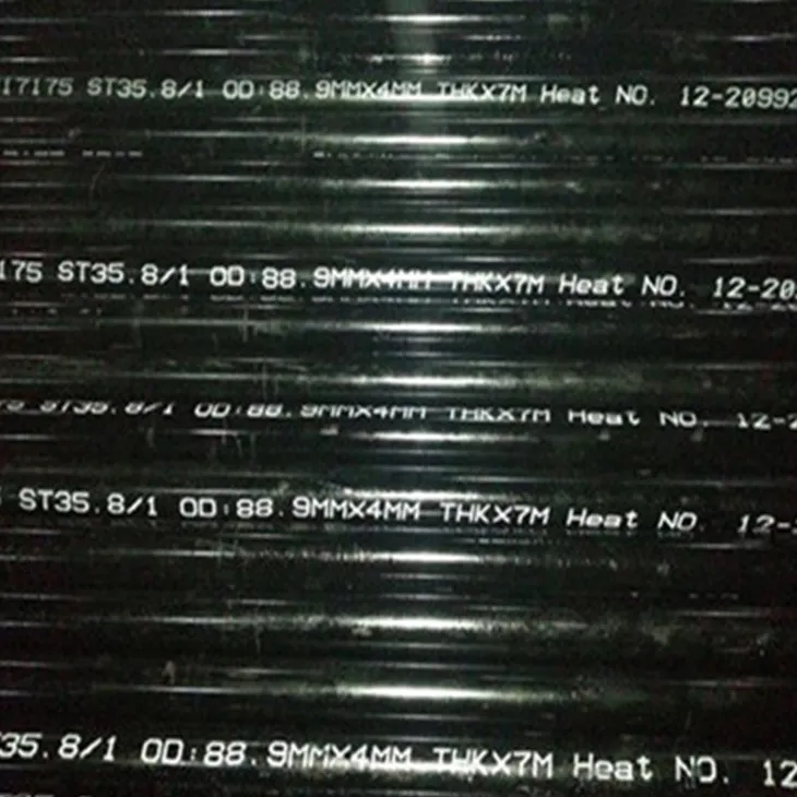 DIN 17175 St35.8 सीमलेस कार्बन स्टील पाइप