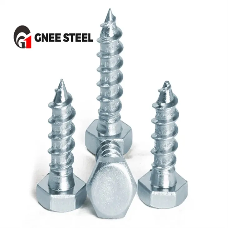 SS316 हेक्सागोन हेड हेक्स वुड स्क्रू