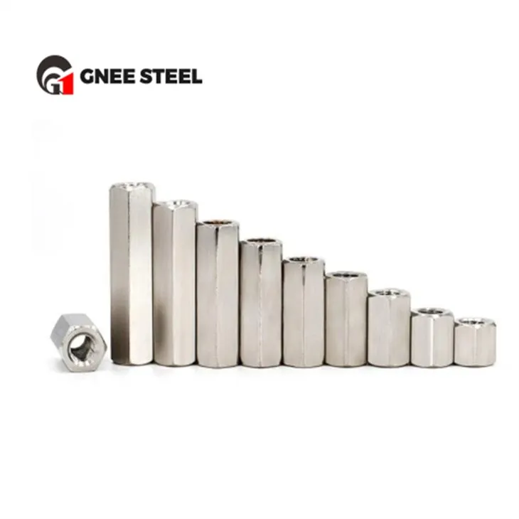 SS316 लंबे हेक्स कपलिंग नट